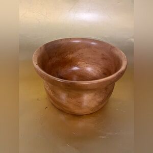 Handcrafted Wooden Bowl Hand Turned Wooden Bowl Rollex Rim and Pedestal Base